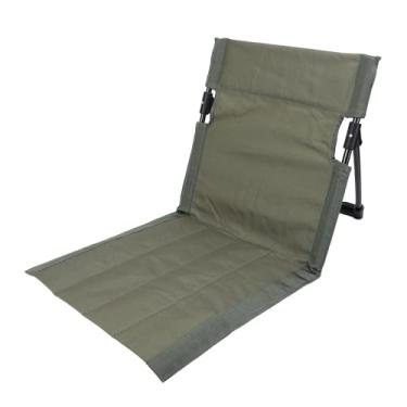 Imagem de TOPINCN Cadeira de Acampamento Portátil Dobrável Reclinável Com Encosto Ajustável Leve Tecido Oxford para Praia Ao Ar Livre Acampamento Pesca (DO Verde)