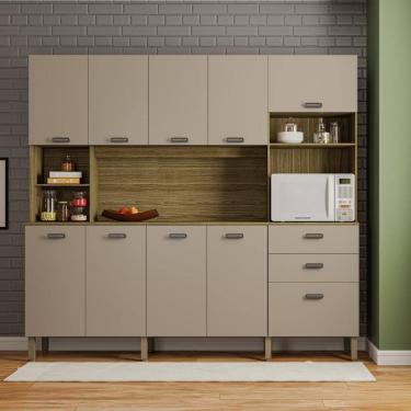 Imagem de Armario de Cozinha Compacta 10 Portas 2 Gavetas Toronto