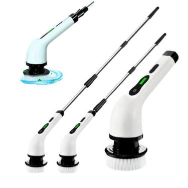 Imagem de Esfregão Elétrico Giratório Recarregável USB-C - Esfregão Eletrico