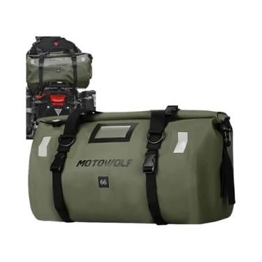 Imagem de Bolsa Traseira Grande Impermeável Para Motocicleta 40L 66L Bolsa Duráv