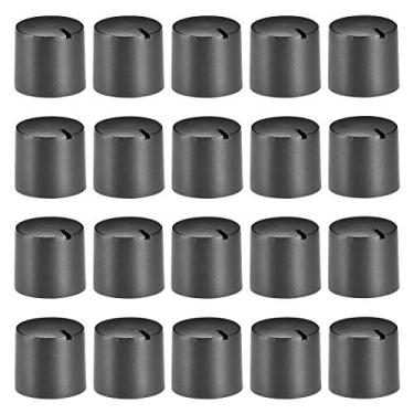 Imagem de 20 peças, 6 mm, botão de orifício de eixo de flor de ameixa para efeito de alto-falante, pedal amplificador, potenciômetro, botão 14 x 14 mm