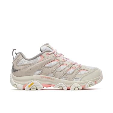 Imagem de Merrell Tênis de caminhada feminino Moab 3, Branco/coral macio, 36
