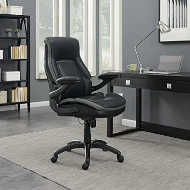 Imagem de Cadeira de escritório confortável, cadeira de escritório ergonômica, cadeira de escritório moderna, com encosto alto, cadeira reclinável, giratória, cadeira elevável