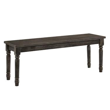 Imagem de Conjuntos de móveis de cozinha e sala de jantar, mesa de jantar moderna, cadeiras laterais, bancada de altura, móveis para cozinha, sala de jantar (banco cinza) (banco cinza)