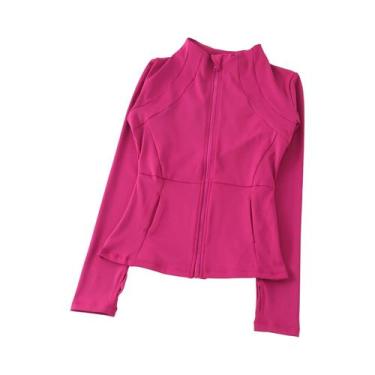 Imagem de Moletom Feminino De Manga Longa Para Yoga, Corta-Vento, Roupas Esporti