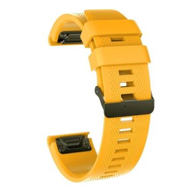 Imagem de BUDAY 26 22 mm Pulseira de silicone para Garmin Fenix 7X Fenix 7 Fenix 6X 5X 3 3HR Descent MK1 Fenix 6 5 935 945 MARQ pulseiras de pulseira (cor: Médio, Tamanho: 26mm)