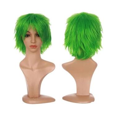 Imagem de Peruca Sintética Colorida BENIHAIR Curta Em Camadas Para Cosplay Mascu