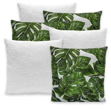 Imagem de Kit 6 Capas de Almofadas Piquet 40x40 Com Zíper Favinho Decoração - Ra