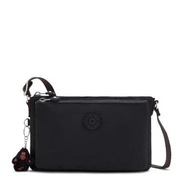 Imagem de Bolsa transversal metálica Kipling Mikaela, Black Tonal, One Size
