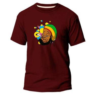Imagem de Camiseta Básica Algodão Premium Estampa Digital Bob Reggae - Pavesi, B