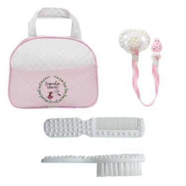Imagem de Conjunto Para Bebê Reborn Pentinho, Escova e Bolsa Maternide