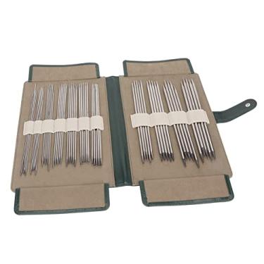 Imagem de RiToEasysports Conjunto de Agulhas de tricô de Ponta Dupla de 55 PeçAs, Ferramenta de tricô Manual de Aço Inoxidável Com Bolsa de Armazenamento para Suéteres, Meias, Chapéus, Luvas, Cachecóis para Artesãos de Todas As Idades