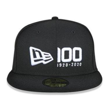 Imagem de BONÉ NEW ERA 5950 COMEMORATIVO 100 ANOS NEV21BON161 PRETO-Masculino