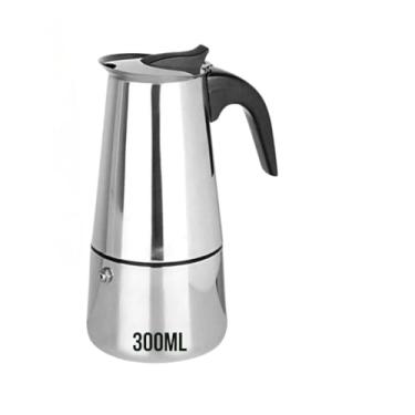 Imagem de Maquina de Café Cafeteira 9 Xícaras Expresso e Moka Em Inox 4, 6 Xícaras (300ml 6 Xícaras)