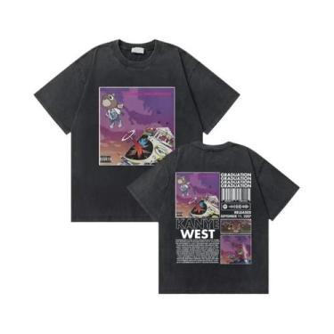 Imagem de Camiseta Masculina Oversized Vintage Com Estampa De Urso De Formatura 