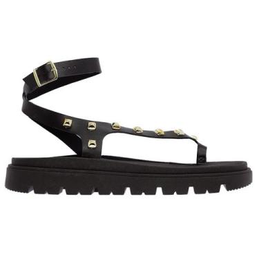 Imagem de Sandália Papete Feminina Moleca 5504.121 Preto, 36, Preto