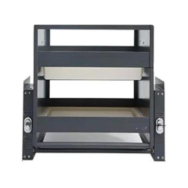 Imagem de ZDJZMGZ Prateleira de armário de puxar para baixo, cesta de elevação de prateleira de cozinha retrátil, adequada para cozinha, bar, armário de café e despensa, rolamento de carga 50 kg (760 x 480 x