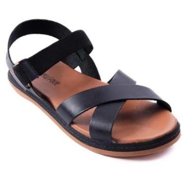 Imagem de SANDALIA COURO NEW FACE PRETO/CARAMELO 21834-Feminino