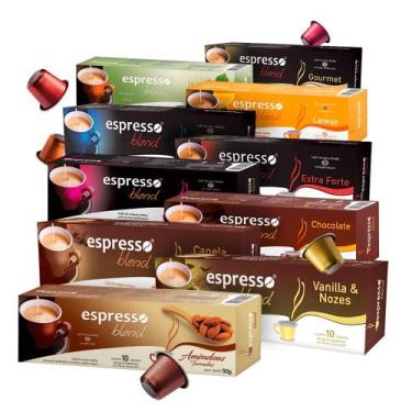 Imagem de Kit 100 Cápsulas para Nespresso Espresso Blend - Cápsulas de Café em V