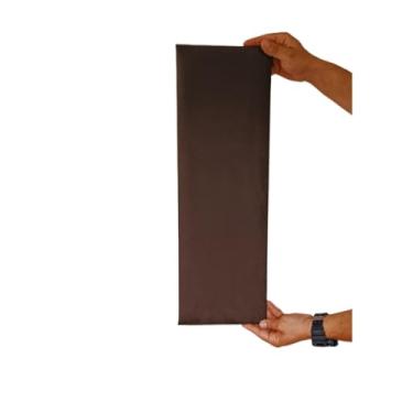 Imagem de Kit 10 Cabeceiras de Cama Estofadas 60x20 cm Modular Autocolante para Cama Casal King(MARROM CAFÉ)