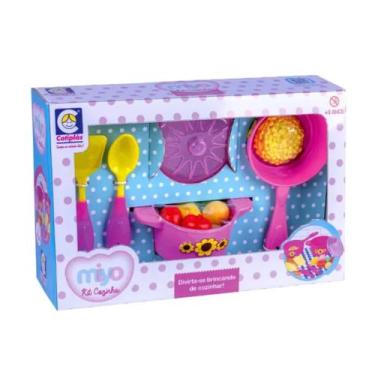 Imagem de Brinquedo Miko Kit Cozinha Infantil com Utensílios de Plástico 12 Peça
