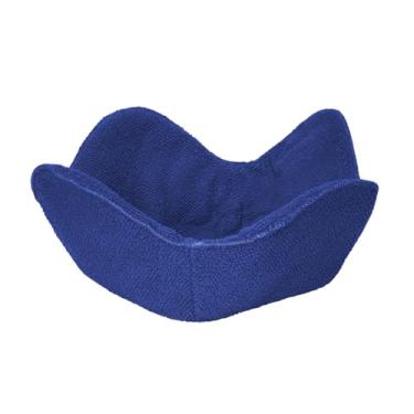 Imagem de Tigela de micro-ondas aconchegante com alça - resistente ao calor 17,8 cm (7 polegadas) suporte de tigela para sopas quentes/sobras, isolador de alimentos reutilizável de cozinha/escritório (azul)