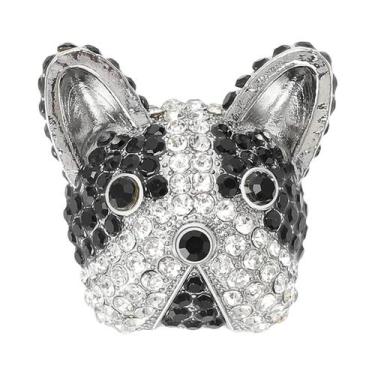 Imagem de Broche De Esmalte Unissex Com Strass De Cachorro, Joia De Lapela Para 
