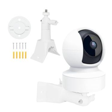Imagem de GOOSEEN Suporte de parede de canto compatível com TP-Link Tapo C200/C210, câmera de segurança Kasa EC70/KC410S, suporte de montagem ajustável de 360 graus, com parafuso de 1/4 fácil de instalar