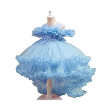Imagem de Vestido De Lantejoulas Princesa Flor Para Meninas, Casamento, Festa De