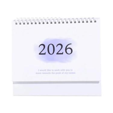 Imagem de Calendário De Mesa Portátil Dobrável 2026, Decoração Para Escritório E