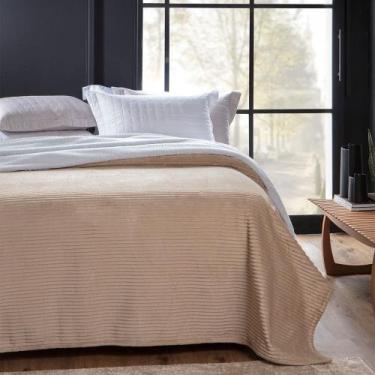 Imagem de Cobertor / Manta Casal Dyuri Sherpa Color - Jolitex, BEGE AVEIA