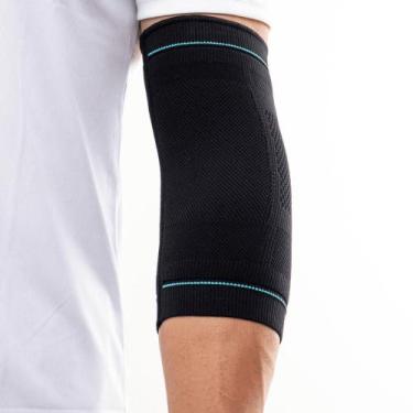 Imagem de Cotoveleira  Training - N1 Sport, Preto, Azul piscina, G