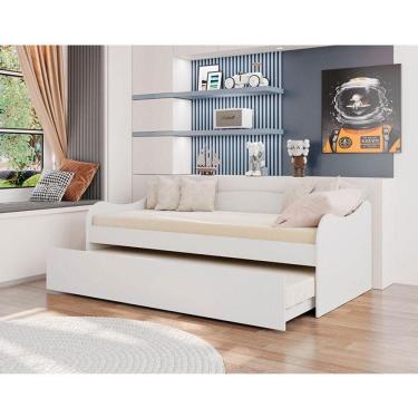 Imagem de Bicama Babá Ambiente Ariel Branco Acetinado – Carolina