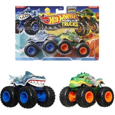 Imagem de Hot Wheels Monster TRUCKS Veículo Escala 1:64 2-PACK - Blister com 02 