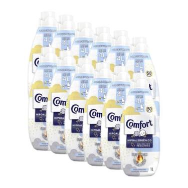 Imagem de Kit 12 Amaciante Comfort Concentrado Puro Cuidado 1l