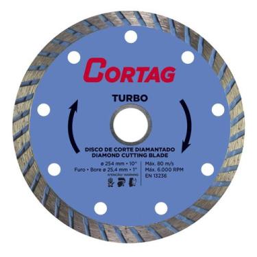 Imagem de Disco de Corte Diamantado Turbo 254mm (61617) - Cortag