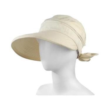 Imagem de Boné feminino feminino ao ar livre anti-UV verão viseira chapéu de sol