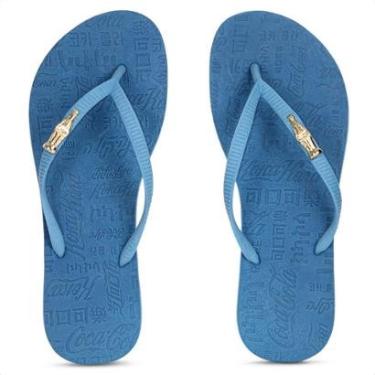 Imagem de Chinelo Coca Cola Sandal Way Azul - Feminino-Feminino