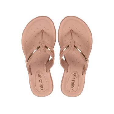 Imagem de Chinelo Beira Rio Tamanquinho Tradicional Adulto Feminino, Nude, 37