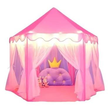 Imagem de Barraca Infantil Dobrável Estilo Tenda com Luzes de LED Baby Bear