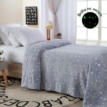 Imagem de Cobertor Manta Infantil Brilha no Escuro Fleece  Fluorescente Magica