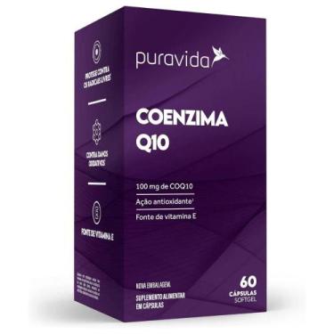 Imagem de Coenzima Coq10 100mg ( 60 caps ) - Puravida