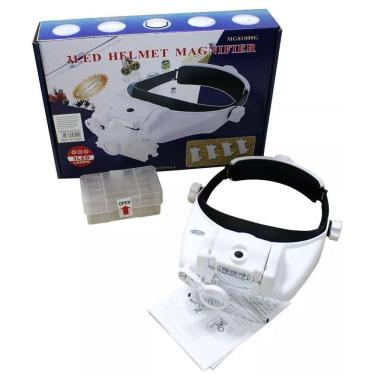 Imagem de Lupa Mg81000G Vuemax Com Pala E 3 Leds 5 Lentes