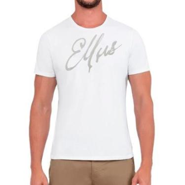 Imagem de Camiseta Ellus Masculina Classic Manual Script Branca-Masculino
