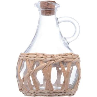 Imagem de WOLFF - Garrafa para Azeite de Vidro com Fibra Natural e Tampa Rolha 3