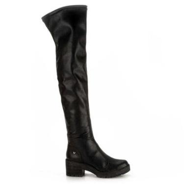 Imagem de Bota Feminina Tratorada Over The Knee Preto Mississipi Q8971-0001-Feminino