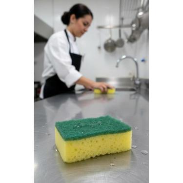 Imagem de Esponja Dupla Face Limpeza Pesada e Delicada - Durável - Congratulatio