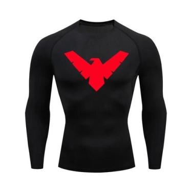 Imagem de Camiseta De Compressão Masculina De Secagem Rápida Para Corrida, Manga