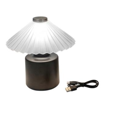 Imagem de Luminaria Abajur LED de Mesa Touch USB Iluminaçao Luz Recarregavel Cabeceira Estudos Leitura Sala Quarto Casa