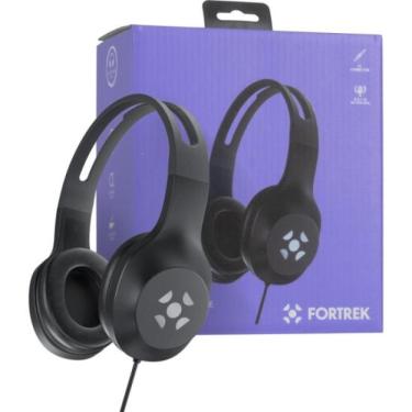 Imagem de Fone de Ouvido Fortrek FK 621A Com Microfone Preto